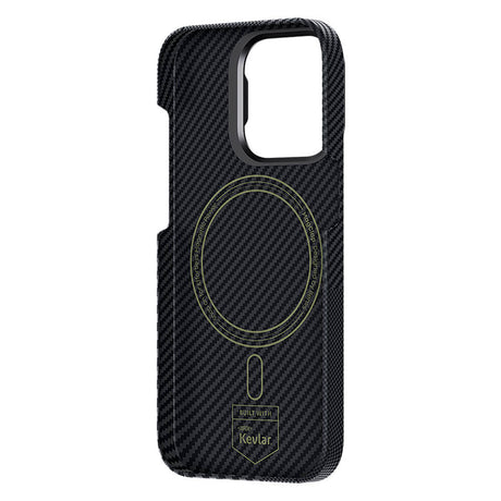Apple iPhone 14 Pro Max Kılıf M-safe Şarj Özellikli Karbon Fiber Benks Montage ArmorAir Kevlar Kapak
