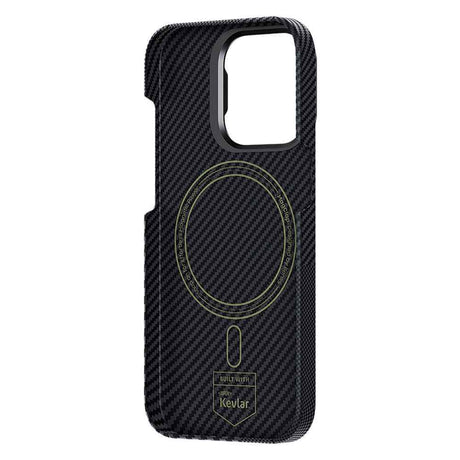 Apple iPhone 14 Pro Max Kılıf M-safe Şarj Özellikli Karbon Fiber Benks Montage ArmorAir Kevlar Kapak