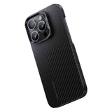Apple iPhone 14 Pro Max Kılıf M-safe Şarj Özellikli Karbon Fiber Benks Montage ArmorAir Kevlar Kapak