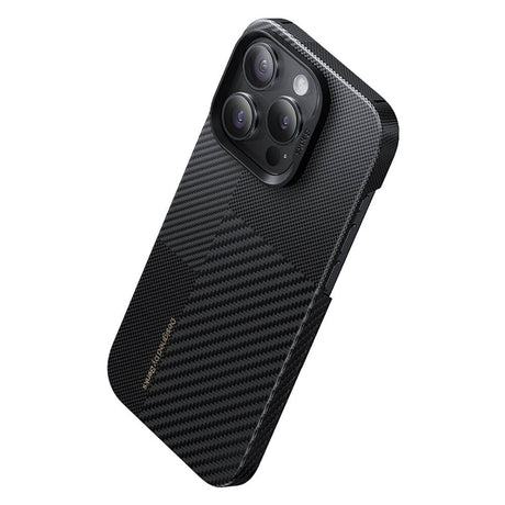 Apple iPhone 14 Pro Max Kılıf M-safe Şarj Özellikli Karbon Fiber Benks Montage ArmorAir Kevlar Kapak