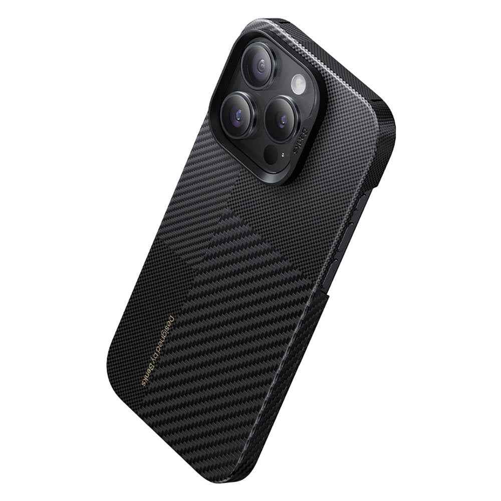Apple iPhone 14 Pro Max Kılıf M-safe Şarj Özellikli Karbon Fiber Benks Montage ArmorAir Kevlar Kapak