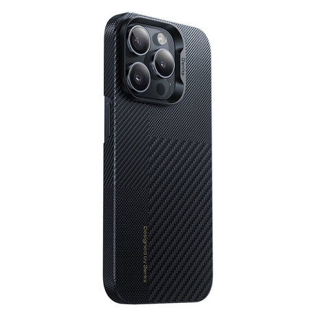 Apple iPhone 14 Pro Max Kılıf M-safe Şarj Özellikli Karbon Fiber Benks Montage ArmorAir Kevlar Kapak