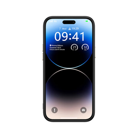Apple iPhone 14 Pro Max Kılıf M-safe Şarj Özellikli Karbon Fiber Görünümlü Zore Antina Kapak