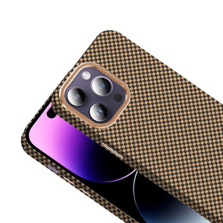 Apple iPhone 14 Pro Max Kılıf M-safe Şarj Özellikli Karbon Fiber Görünümlü Zore Gros Kapak