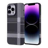 Apple iPhone 14 Pro Max Kılıf M-safe Şarj Özellikli Karbon Fiber Görünümlü Zore Nekst Kapak