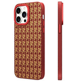Apple iPhone 14 Pro Max Kılıf M-safe Şarj Özellikli Kevlar 1500D Youngkit Auspicious Loong Serisi Kapak