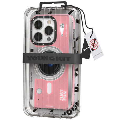 Apple iPhone 14 Pro Max Kılıf M-safe Şarj Özellikli Lens Figürlü YoungKit Art Film Serisi Kapak
