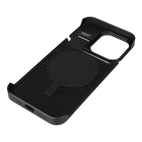 Apple iPhone 14 Pro Max Kılıf M-safe Şarj Özellikli Mekanizmalı Koku Hazneli Zore Mostar Kapak