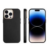Apple iPhone 14 Pro Max Kılıf M-safe Şarj Özellikli PU Deri Zore Adora Kapak