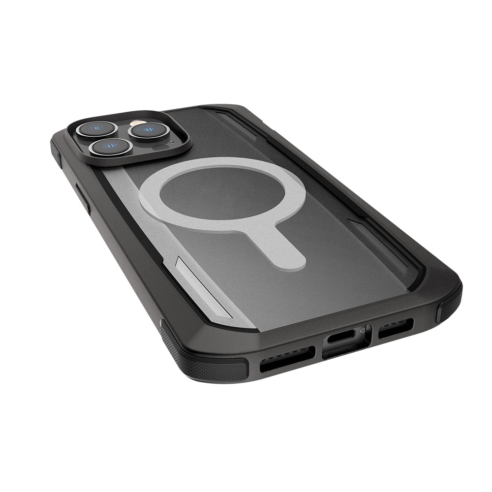 Apple iPhone 14 Pro Max Kılıf M-safe Şarj Özellikli Raptic Secure Serisi Çift Kat TPU Kenarlı Şeffaf Arka Yüzeyli Kapak