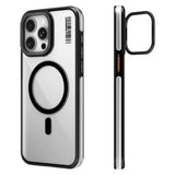 Apple iPhone 14 Pro Max Kılıf M-safe Şarj Özellikli Sararma Önleyici Youngkit Crystal Grid Kapak