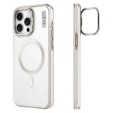 Apple iPhone 14 Pro Max Kılıf M-safe Şarj Özellikli Sararma Önleyici Youngkit Crystal Grid Kapak
