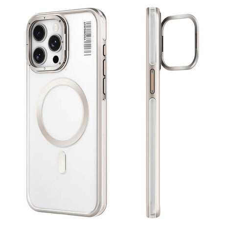 Apple iPhone 14 Pro Max Kılıf M-safe Şarj Özellikli Sararma Önleyici Youngkit Crystal Grid Kapak
