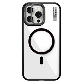 Apple iPhone 14 Pro Max Kılıf M-safe Şarj Özellikli Sararma Önleyici Youngkit Crystal Grid Kapak