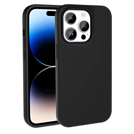 Apple iPhone 14 Pro Max Kılıf M-safe Şarj Özellikli Sıvı Teknolojili Silinebilir Sert Zore Kivi Kapak