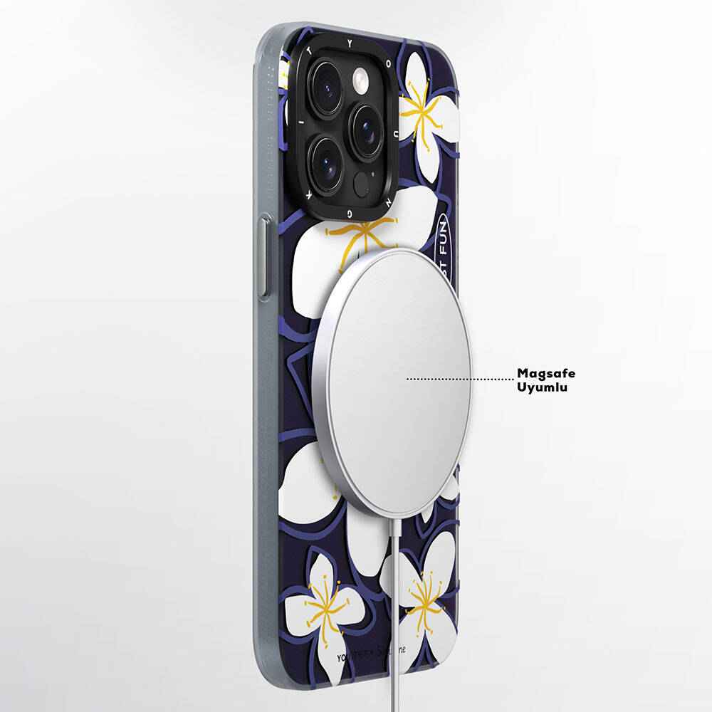 Apple iPhone 14 Pro Max Kılıf M-safe Şarj Özellikli Sunshine Tasarımlı Youngkit Smile Serisi Kapak