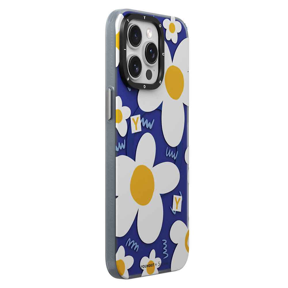 Apple iPhone 14 Pro Max Kılıf M-safe Şarj Özellikli Sunshine Tasarımlı Youngkit Spring Breeze Serisi Kapak