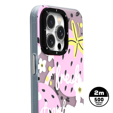 Apple iPhone 14 Pro Max Kılıf M-safe Şarj Özellikli Yaz Meyvesi Desenli Youngkit Fruity Flavour Serisi Kapak