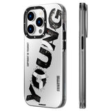 Apple iPhone 14 Pro Max Kılıf M-safe Şarj Özellikli Yazı Temalı YoungKit Mechanic Serisi Kapak