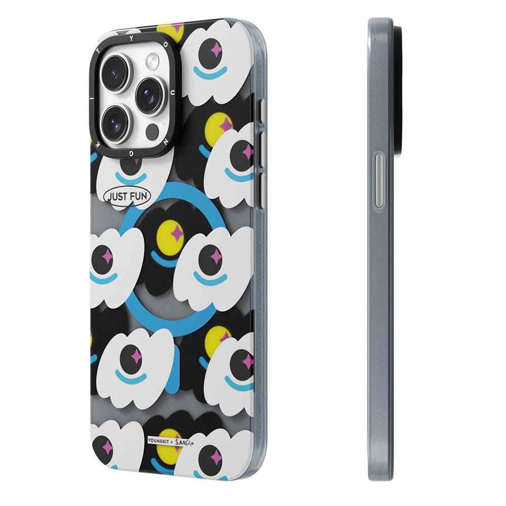 Apple iPhone 14 Pro Max Kılıf M-safe Şarj Özellikli Youngkit Happy View Serisi Kapak