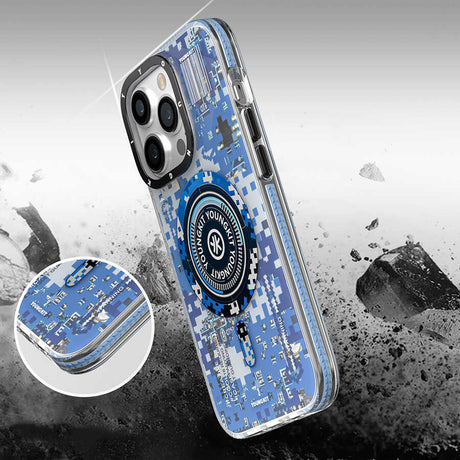 Apple iPhone 14 Pro Max Kılıf M-safe Şarj Özellikli YoungKit Kamuflaj Serisi Kapak