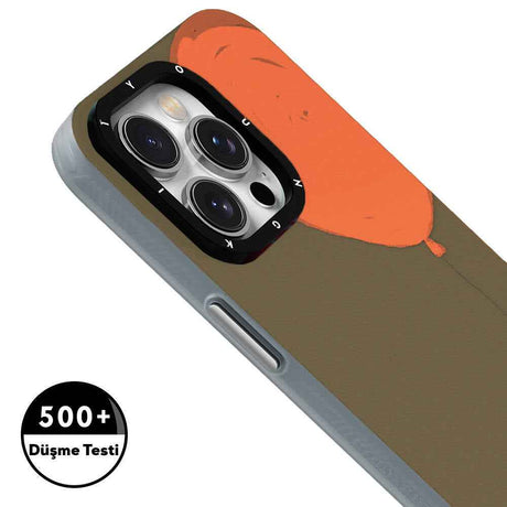 Apple iPhone 14 Pro Max Kılıf M-safe Şarj Özellikli Youngkit Orange Serisi Flying Balloon Kapak