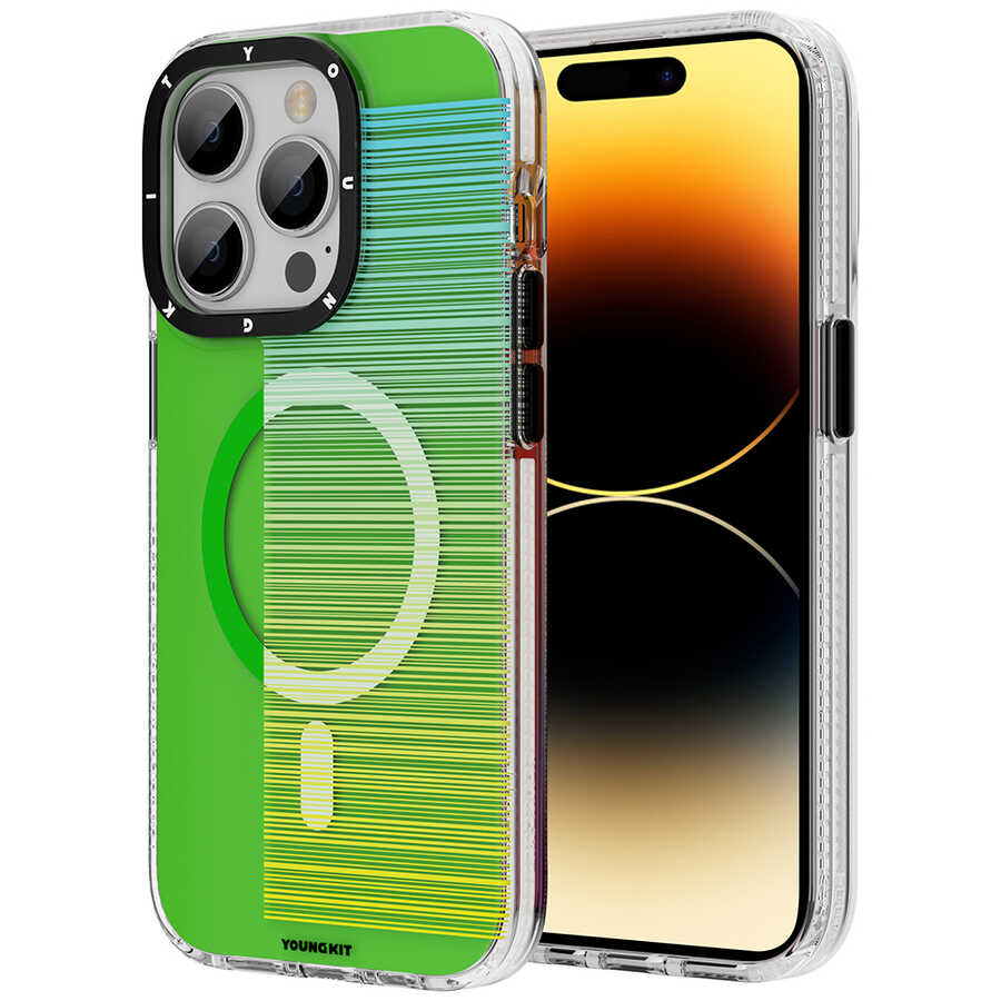 Apple iPhone 14 Pro Max Kılıf M-safe Şarj Özellikli Youngkit Pure Serisi Kapak