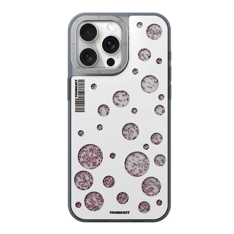 Apple iPhone 14 Pro Max Kılıf M-safe Şarj Özellikli Youngkit Quicksand Beads Serisi Kapak