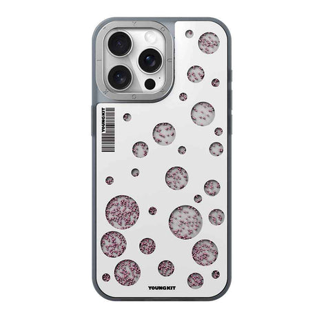 Apple iPhone 14 Pro Max Kılıf M-safe Şarj Özellikli Youngkit Quicksand Beads Serisi Kapak