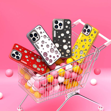 Apple iPhone 14 Pro Max Kılıf M-safe Şarj Özellikli Youngkit Quicksand Beads Serisi Kapak