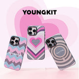 Apple iPhone 14 Pro Max Kılıf M-safe Şarj Özellikli Youngkit Star Dazzle Serisi Kapak