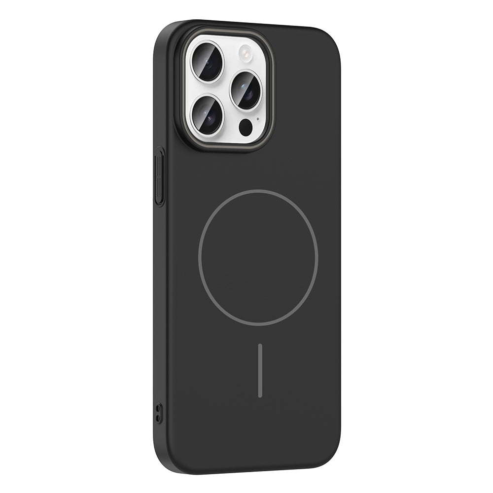 Apple iPhone 14 Pro Max Kılıf M-safe Şarj Özellikli Zore Ruby Sert Kapak