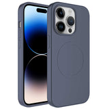 Apple iPhone 14 Pro Max Kılıf M-safe Wireless Şarj Özellikli Pastel Renk Silikon Zore Plas Kapak