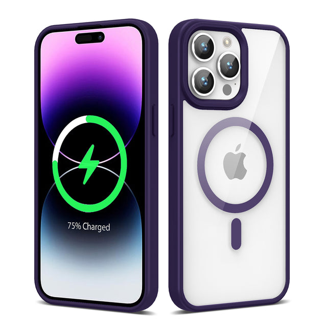 Apple iPhone 14 Pro Max Kılıf M-safe Wireless Şarj Özellikli Silikon Zore Ege Kapak