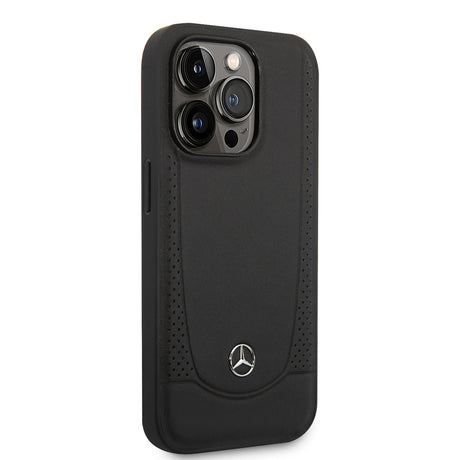 Apple iPhone 14 Pro Max Kılıf Mercedes Benz M-safe Şarj Özellikli Urban Deri Kapak