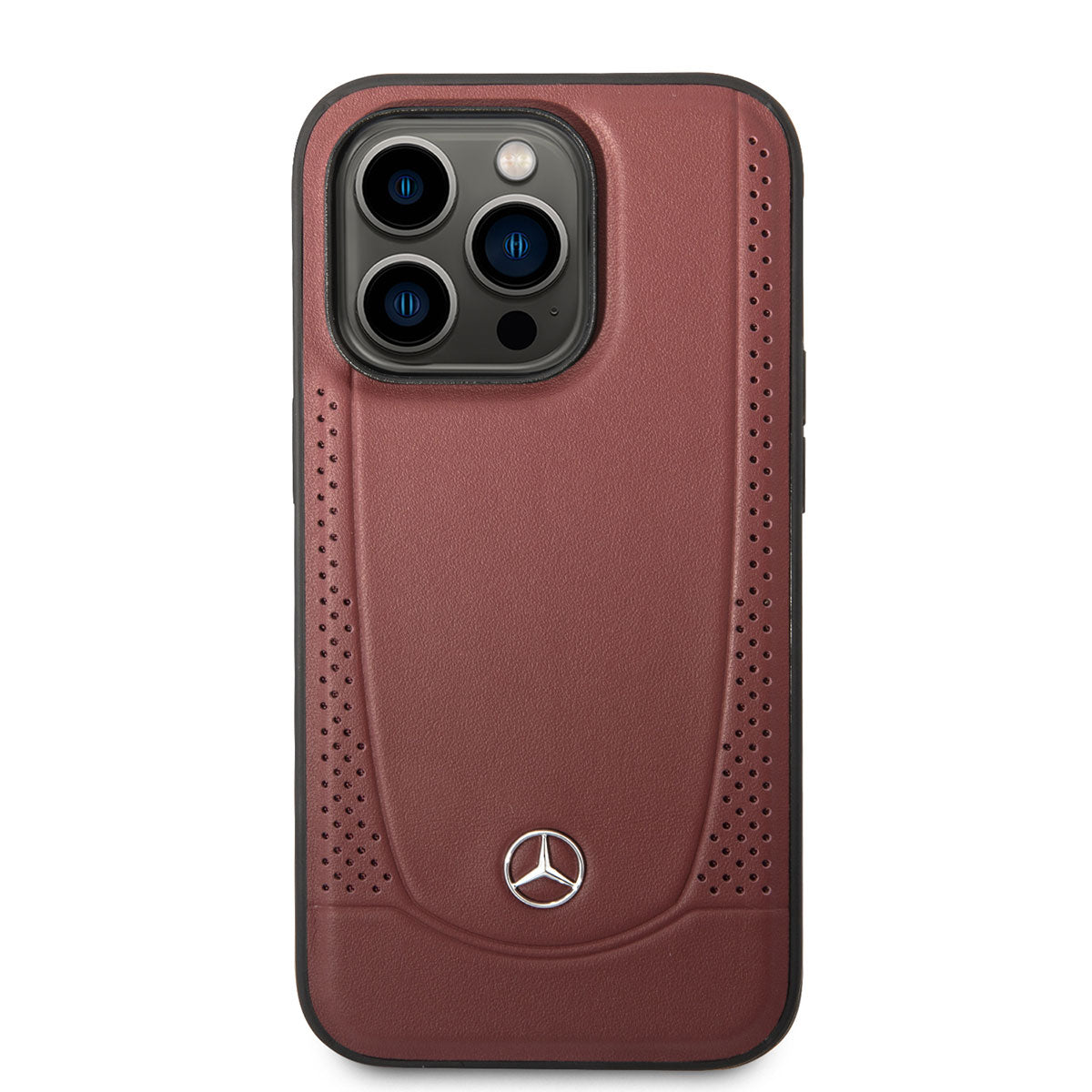 Apple iPhone 14 Pro Max Kılıf Mercedes Benz M-safe Şarj Özellikli Urban Deri Kapak