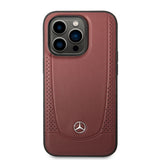 Apple iPhone 14 Pro Max Kılıf Mercedes Benz M-safe Şarj Özellikli Urban Deri Kapak