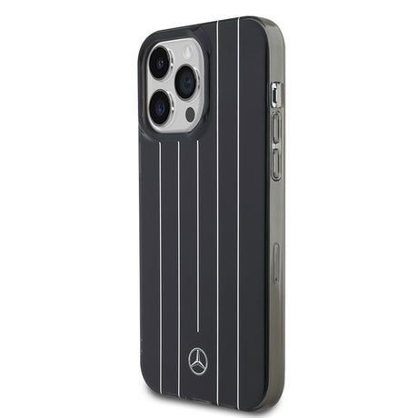 Apple iPhone 14 Pro Max Kılıf Mercedes Benz Orjinal Lisanslı New Urban 3 Sert PC Paralel Çizgi Desenli Kapak