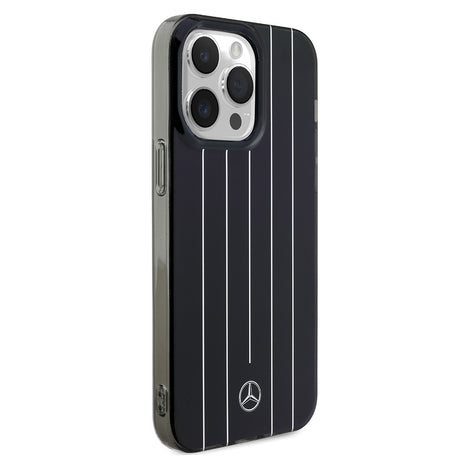 Apple iPhone 14 Pro Max Kılıf Mercedes Benz Orjinal Lisanslı New Urban 3 Sert PC Paralel Çizgi Desenli Kapak