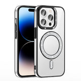 Apple iPhone 14 Pro Max Kılıf Pırlanta Taş Tasarımlı M-safe Şarj Özellikli Zore Karetta Silikon Kapak