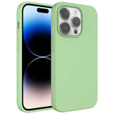 Apple iPhone 14 Pro Max Kılıf Sıvı Teknolojili Silinebilir Sert Zore Kivi Kapak