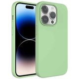 Apple iPhone 14 Pro Max Kılıf Sıvı Teknolojili Silinebilir Sert Zore Kivi Kapak