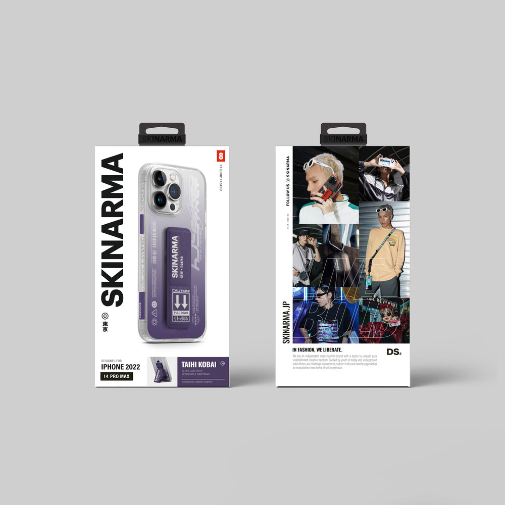 Apple iPhone 14 Pro Max Kılıf SkinArma Standlı Şeffaf Tasarımlı Taihi Kobai Kapak
