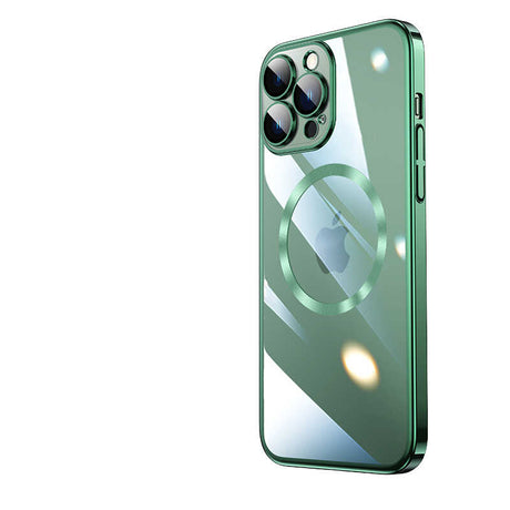 Apple iPhone 14 Pro Max Kılıf Wireless Şarj Özellikli Sert PC Zore Riksos M-safe Kapak
