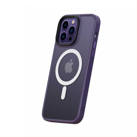 Apple iPhone 14 Pro Max Kılıf Wireless Şarj Özellikli Zore Hibrit M-safe Kapak