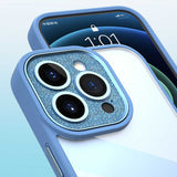 Apple iPhone 14 Pro Max Kılıf ​​​​​Wiwu GCC-105 Lens Korumalı Renkli Kenar Arkası Şeffaf Multicolor Kapak