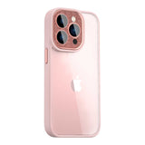 Apple iPhone 14 Pro Max Kılıf ​​​​​Wiwu GCC-105 Lens Korumalı Renkli Kenar Arkası Şeffaf Multicolor Kapak