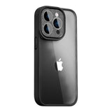 Apple iPhone 14 Pro Max Kılıf ​​​​​Wiwu GCC-105 Lens Korumalı Renkli Kenar Arkası Şeffaf Multicolor Kapak