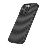 Apple iPhone 14 Pro Max Kılıf ​​​​​Wiwu Karbon Fiber Görünümlü M-safe Wireless Şarj Özellikli Kabon Kapak