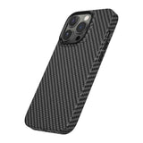 Apple iPhone 14 Pro Max Kılıf Wiwu Karbon Fiber Görünümlü M-safe Wireless Şarj Özellikli Kabon Kapak